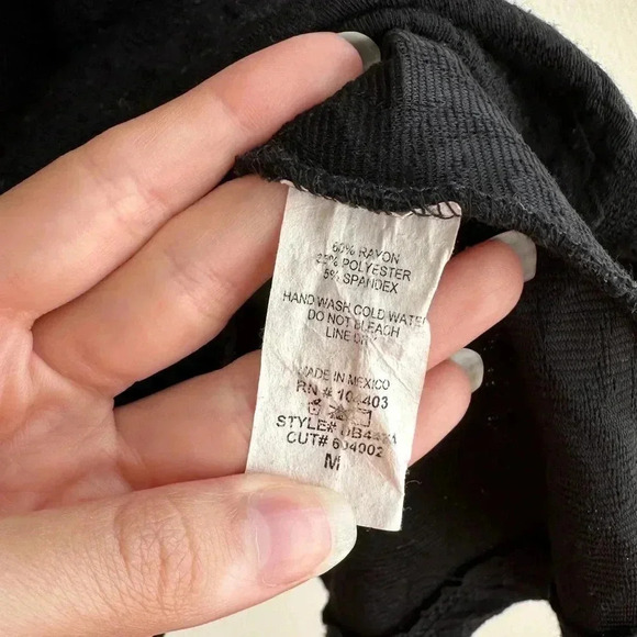 Blu Pepper Black Floral Textured Tank Dress, Swing Dress, Size Medium - Picture 11 of 16